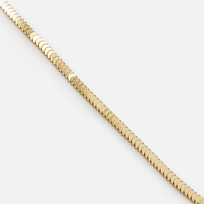 Bracelet doré demi-cercles effet domino en acier inoxydable