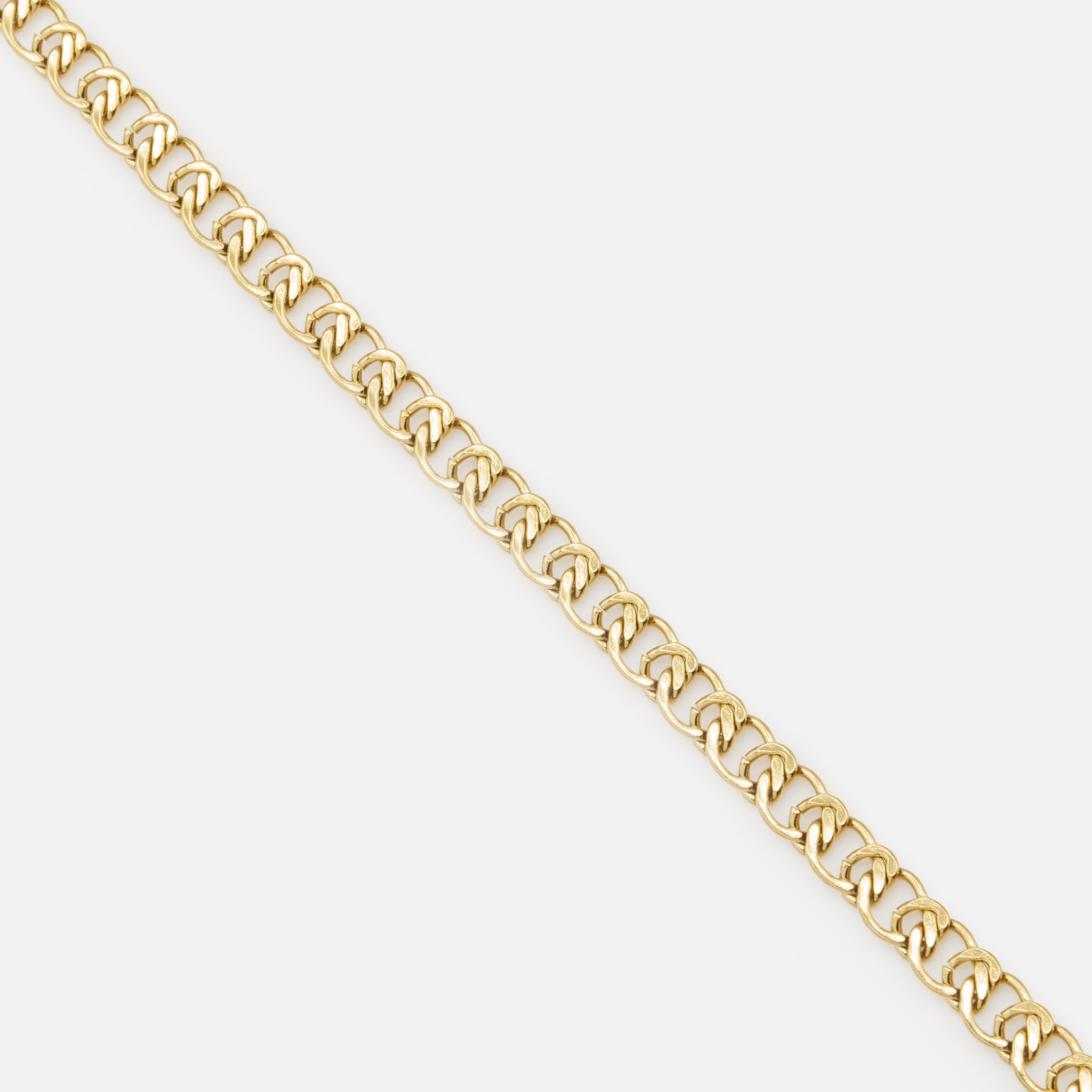 Gold stainless steel cross mesh bracelet