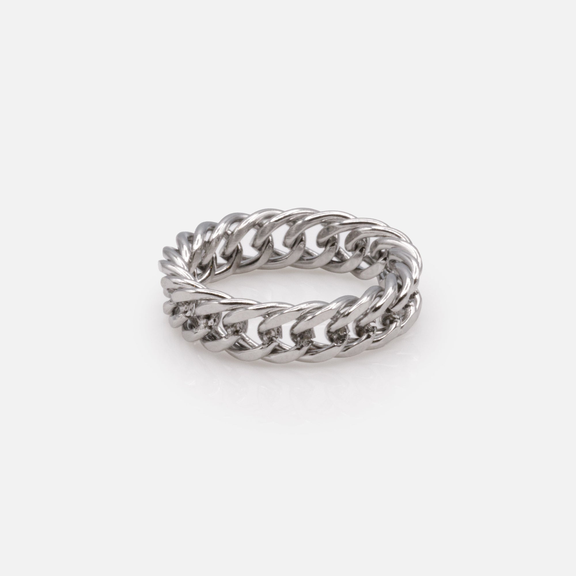 SF253R031SL - Silver Stainless Steel Mesh Ring