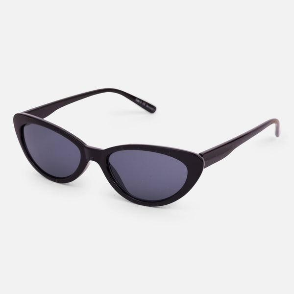 Load image into Gallery viewer, Black Slim Cat Eye Sunglasses
