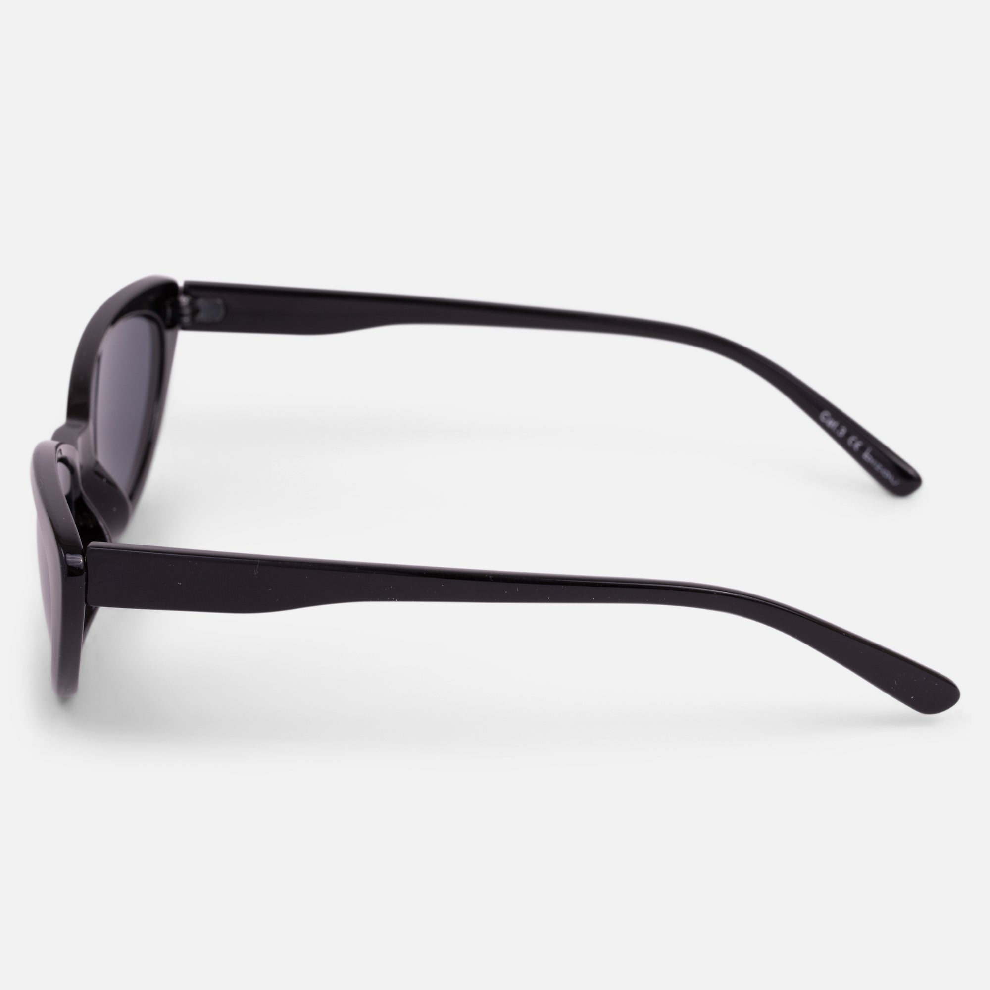 Black Slim Cat Eye Sunglasses