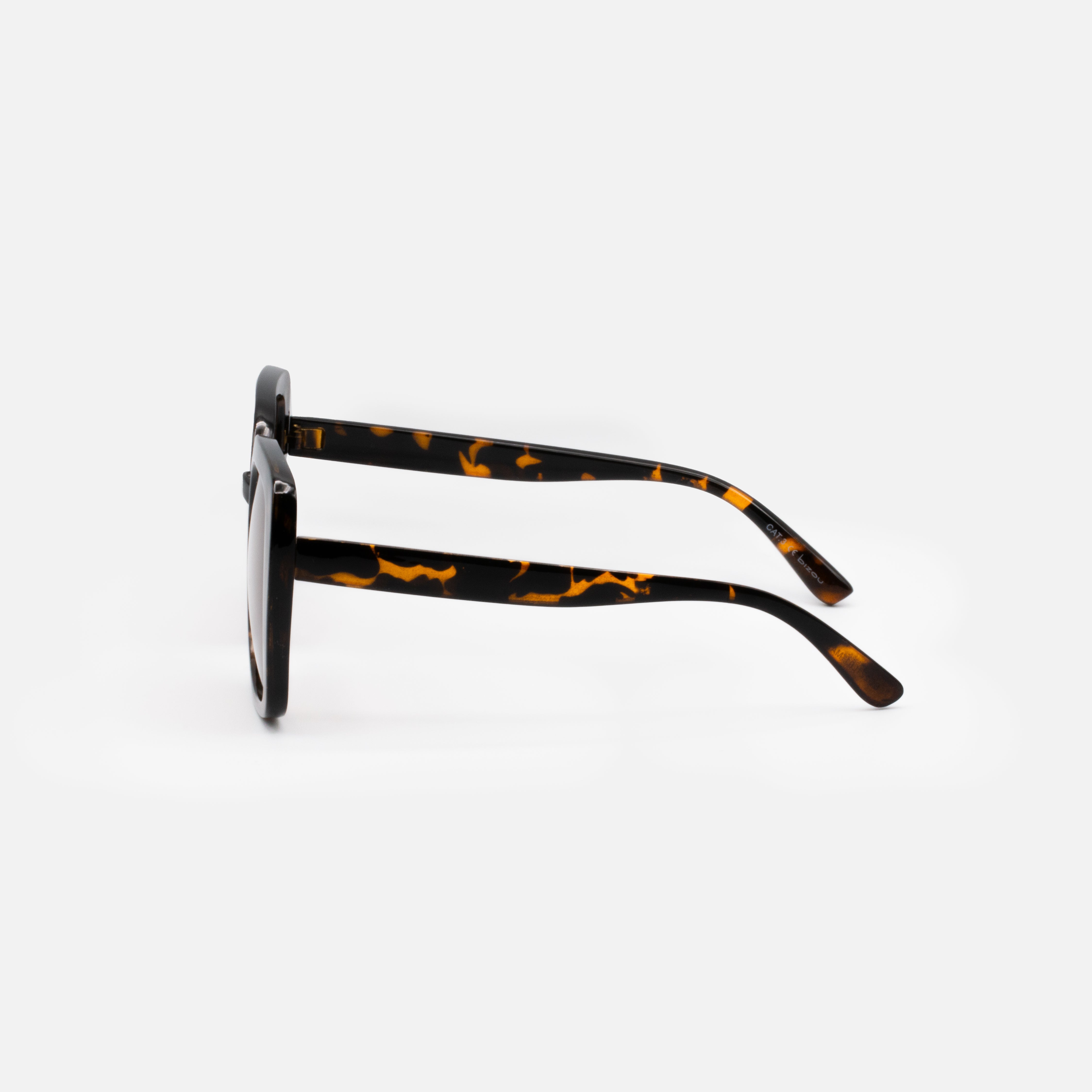 Lunettes de soleil carrées tortoise