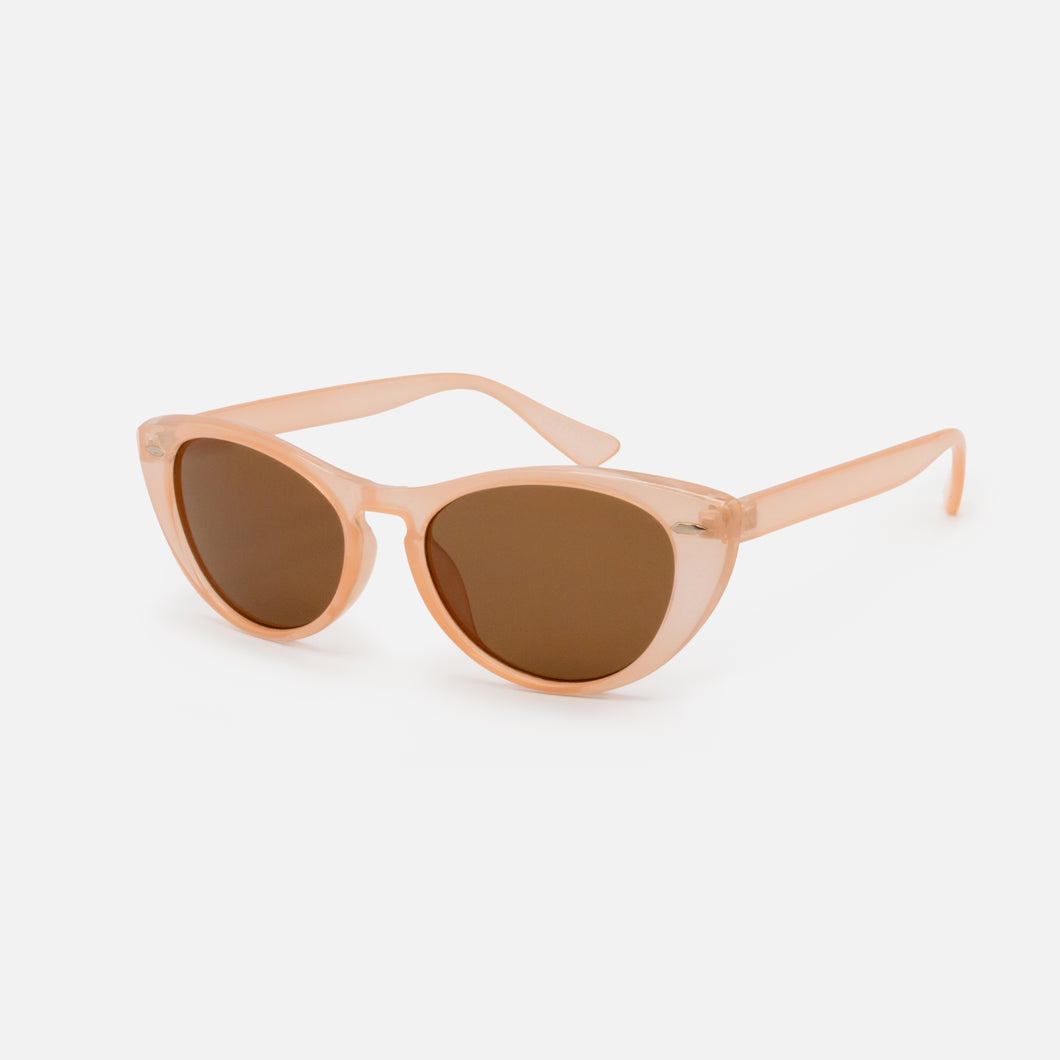 Pale Pink Translucent Cat Eye Sunglasses