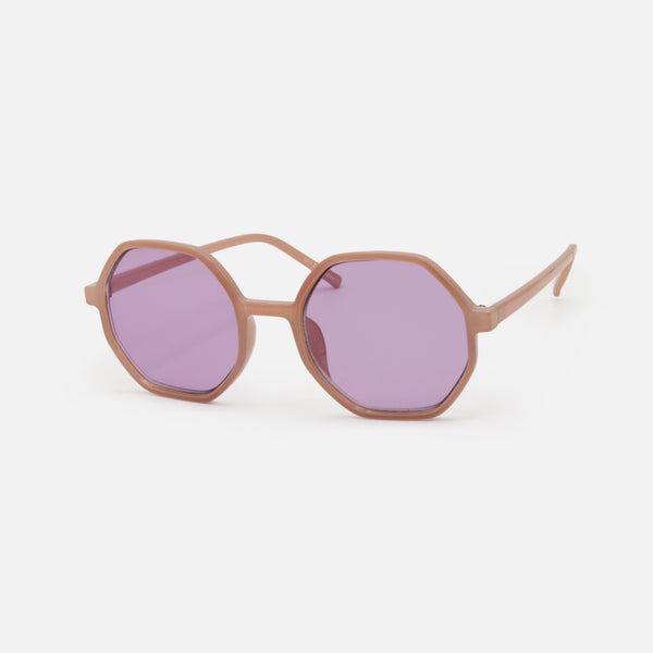 Load image into Gallery viewer, Purple Octagonal Sunglasses
