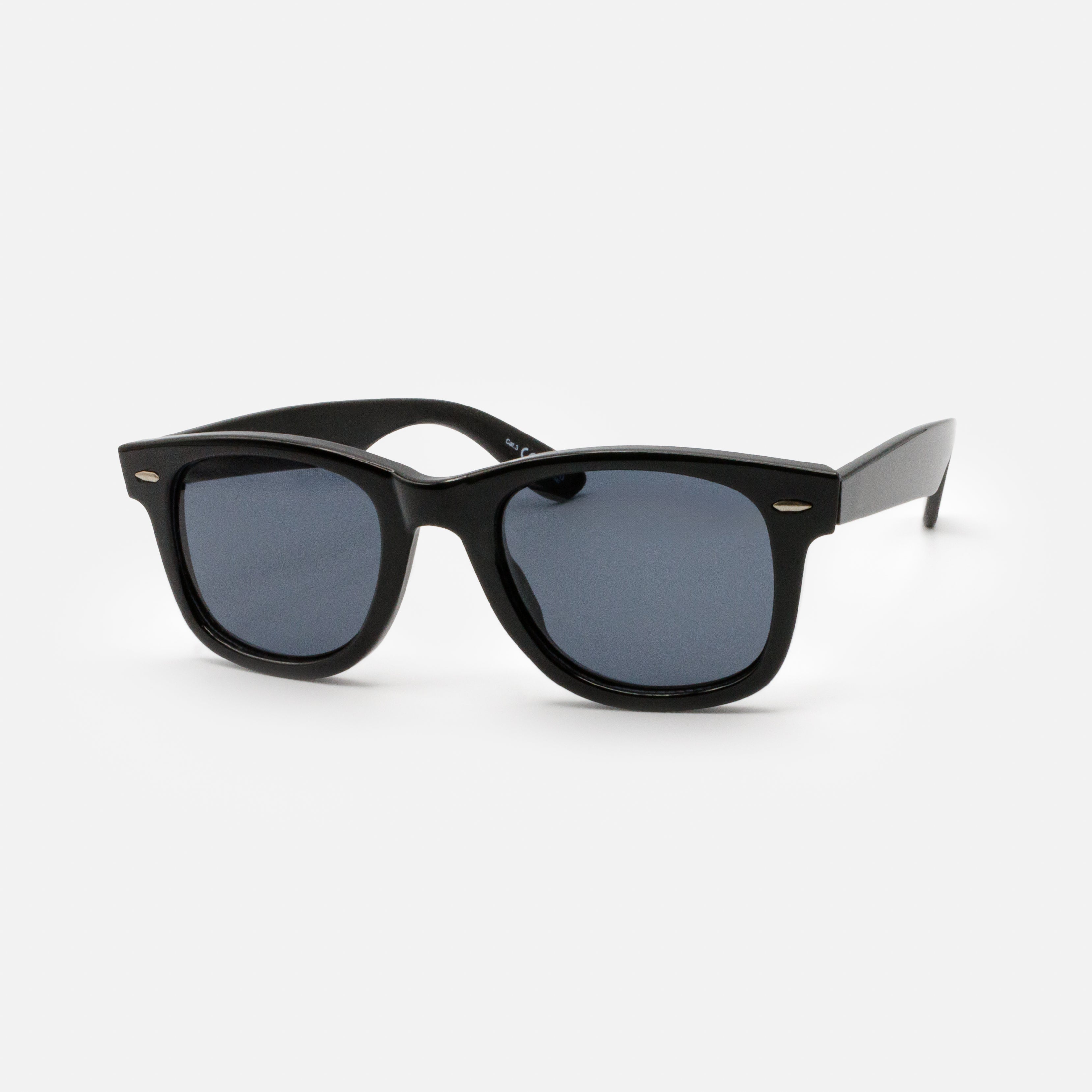 Black sunglasses with black lenses