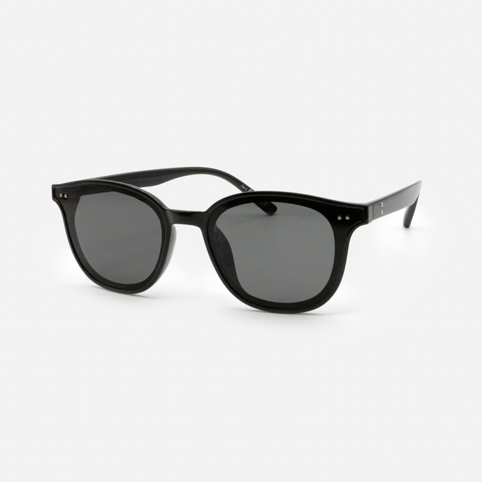 Lunettes de soleil noires avec verres noirs
