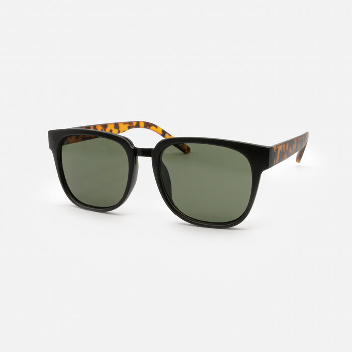 Lunettes de soleil noires et écaille de tortue