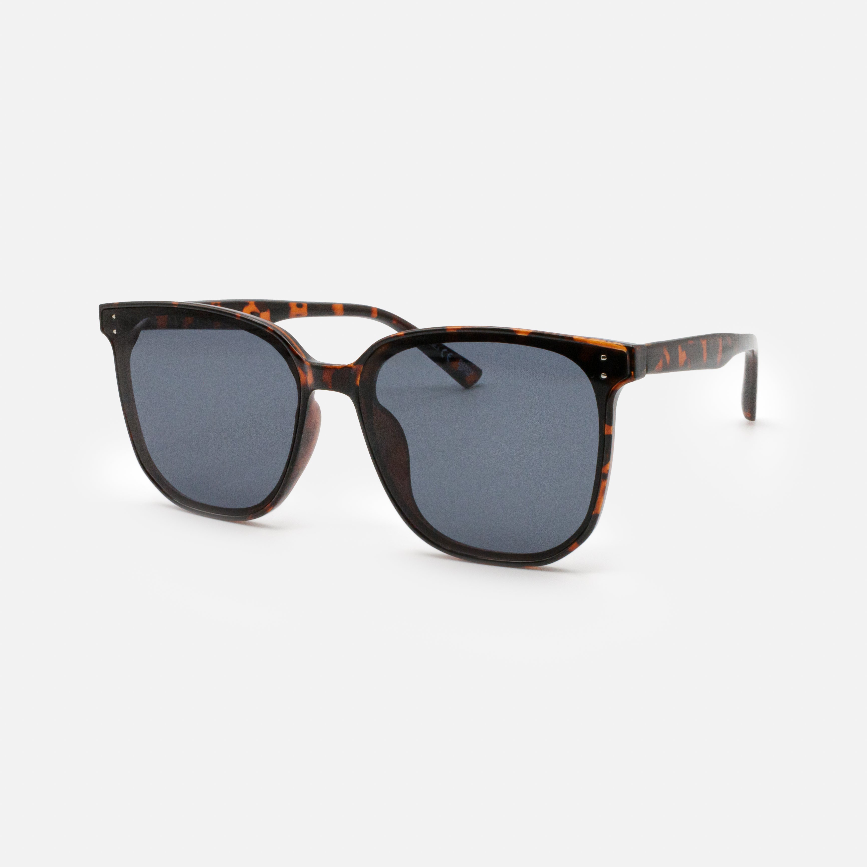 Lunettes de soleil écaille de tortue avec verres noirs