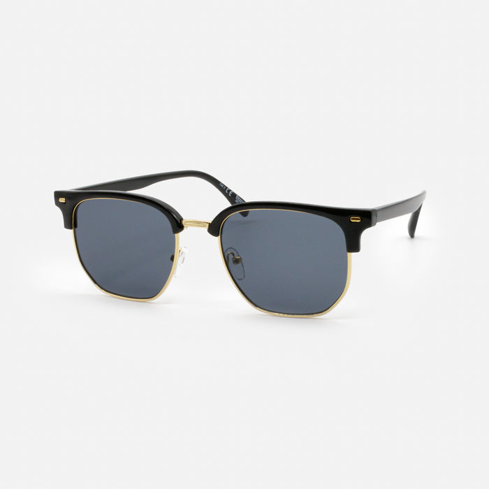 Black and Gold Sunglasses with Black Lens