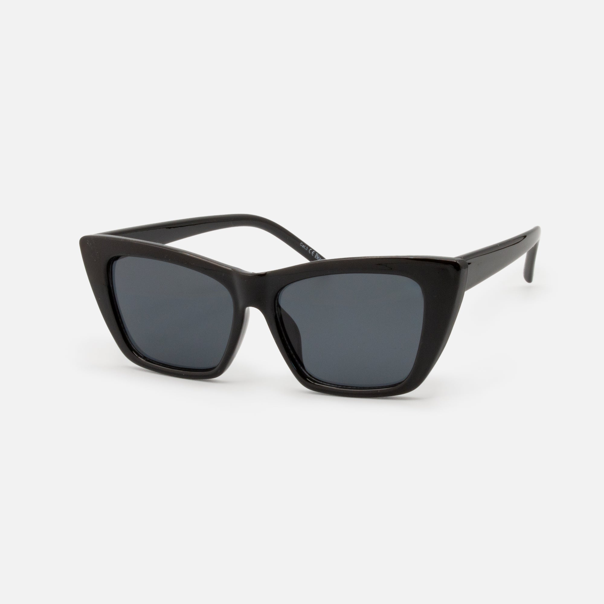 Black Rectangular Cat Eye Sunglasses