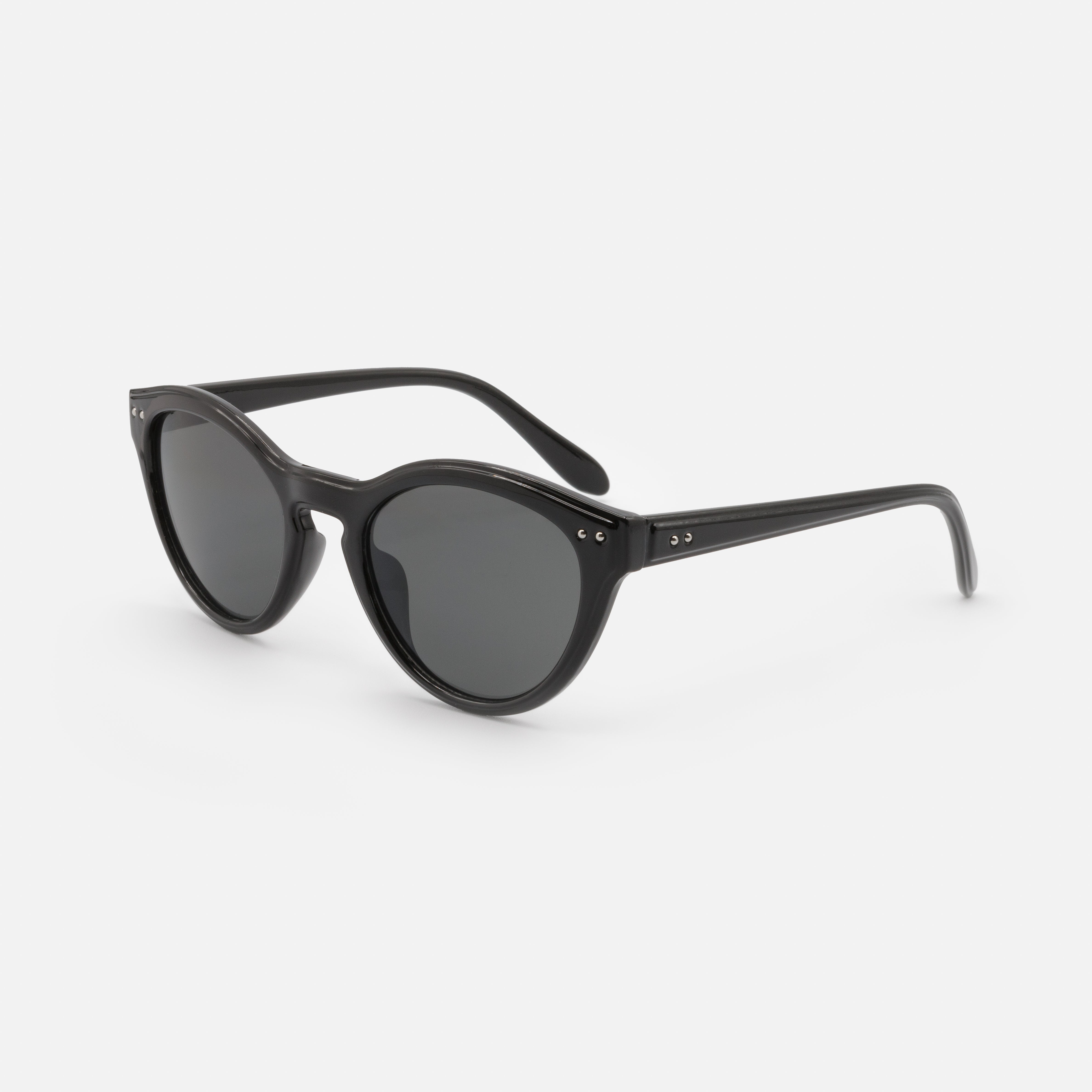 Black sunglasses with dark lenses
