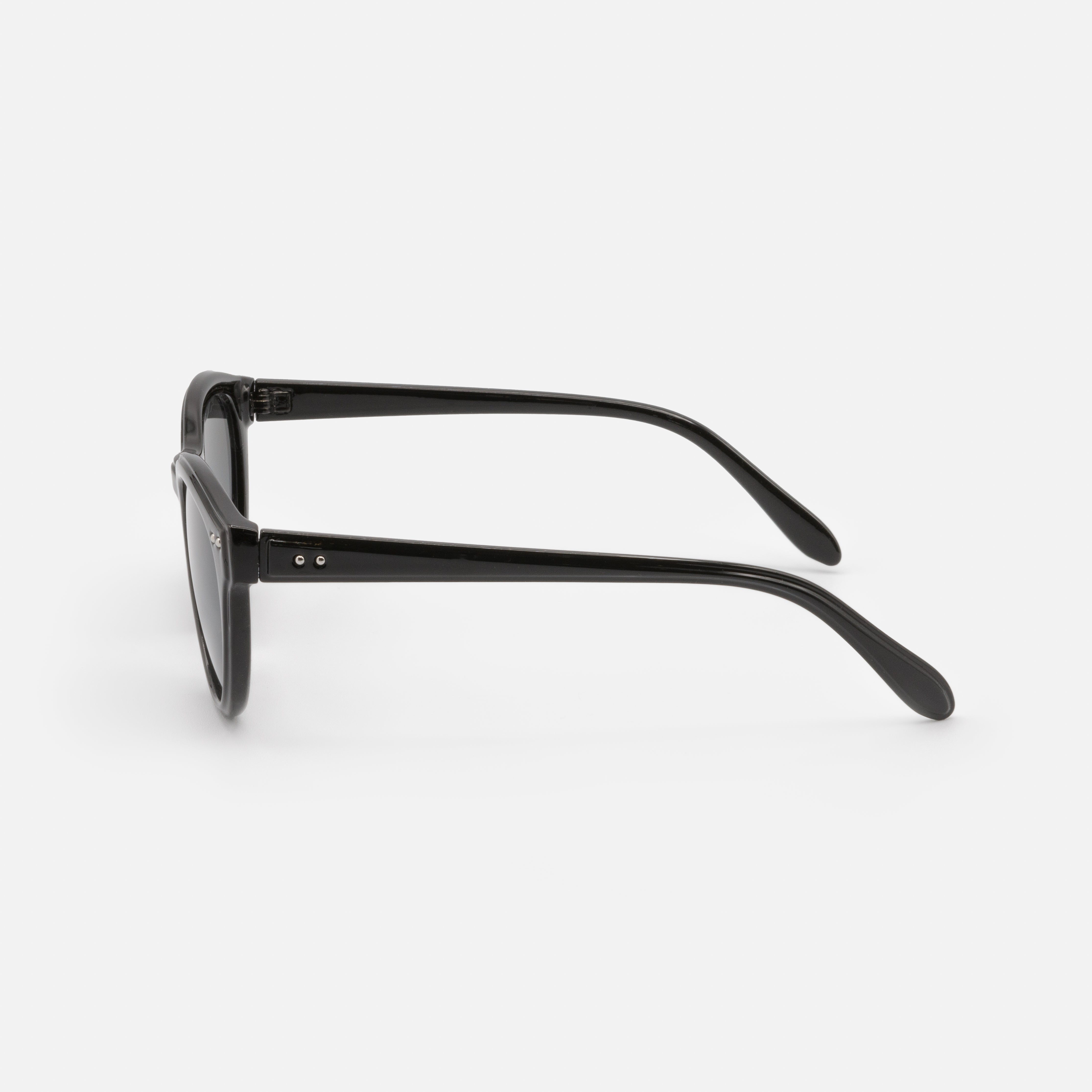 Black sunglasses with dark lenses
