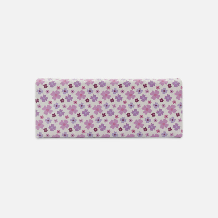 Étui à lunettes de soleil pliable à fleurs