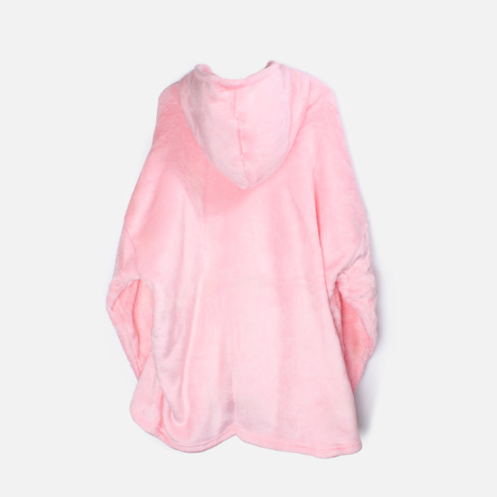 Pink Hooded Blanket