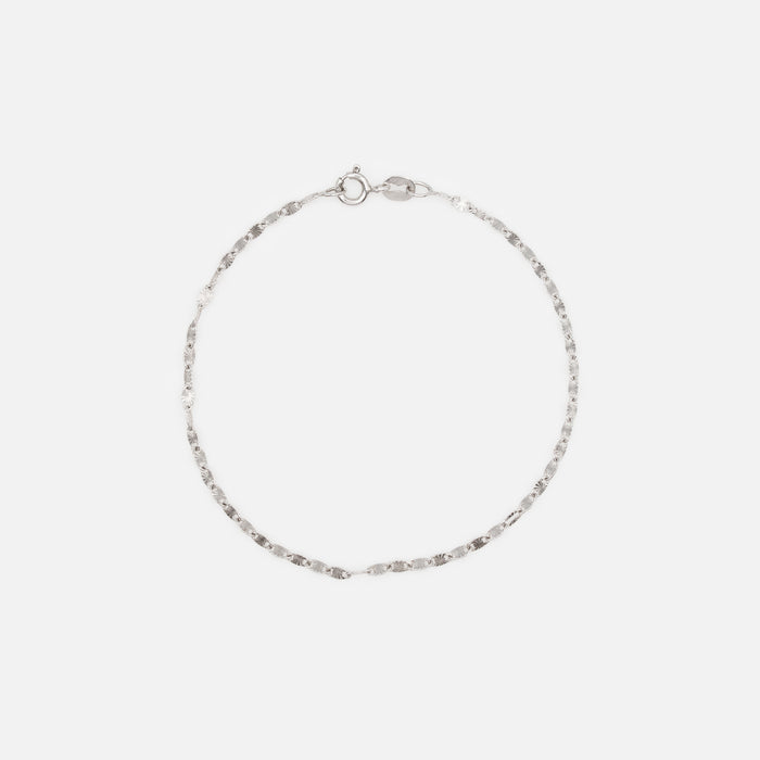 Bracelet mailles étoilées en argent sterling