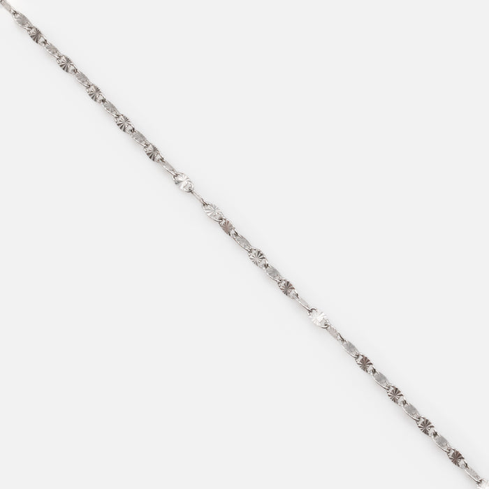 Bracelet mailles étoilées en argent sterling