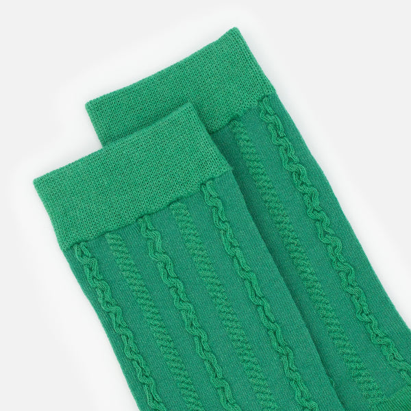 Load image into Gallery viewer, Green braided stockings
