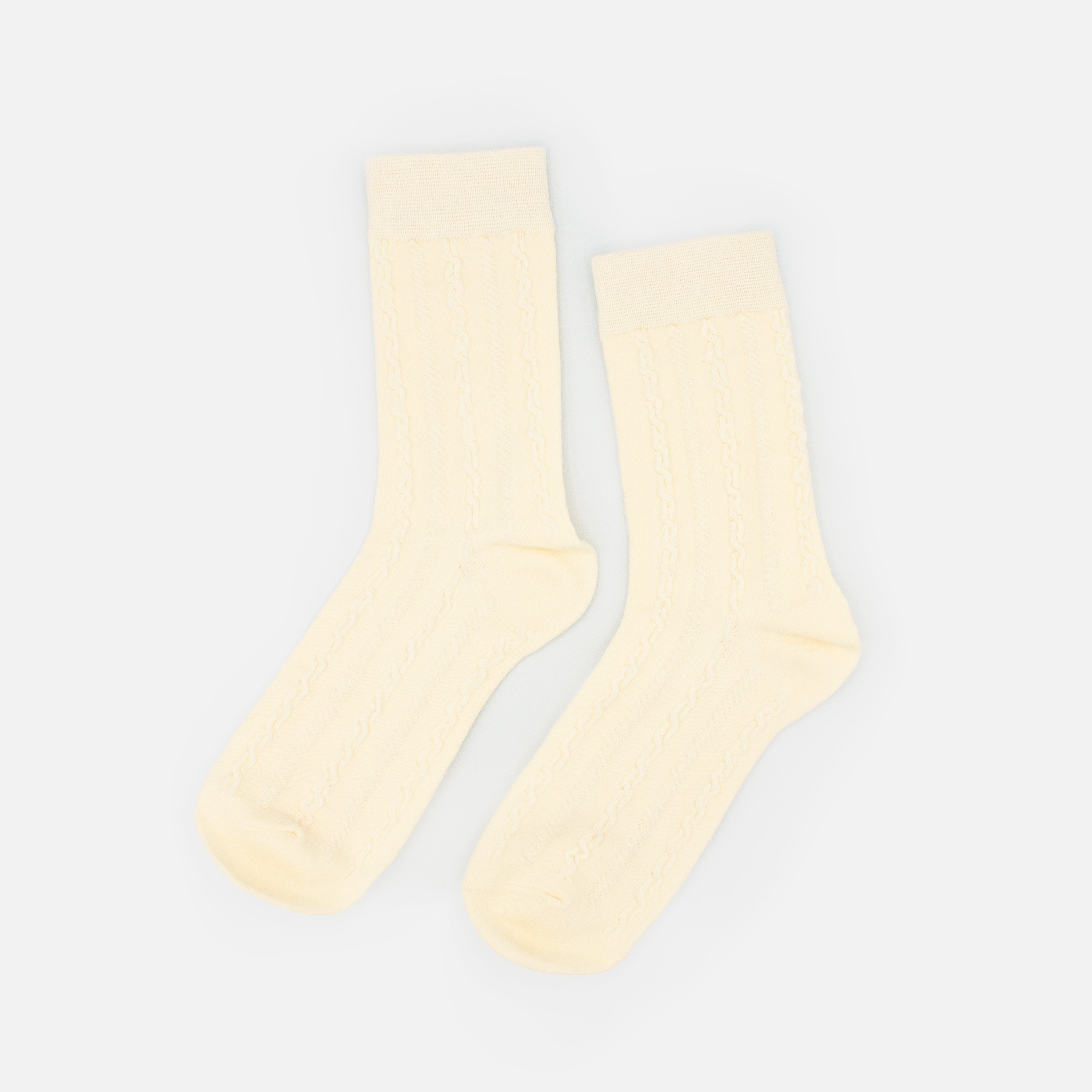 Ivory braided stockings
