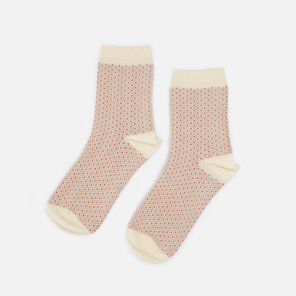 Load image into Gallery viewer, White stockings with red patterns
