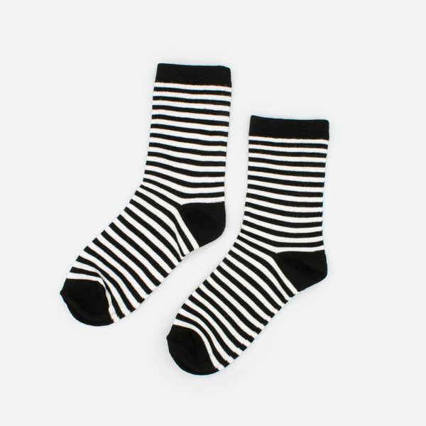 Load image into Gallery viewer, White stockings with black stripes
