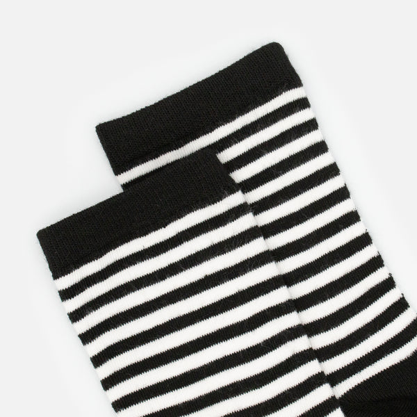 Load image into Gallery viewer, White stockings with black stripes
