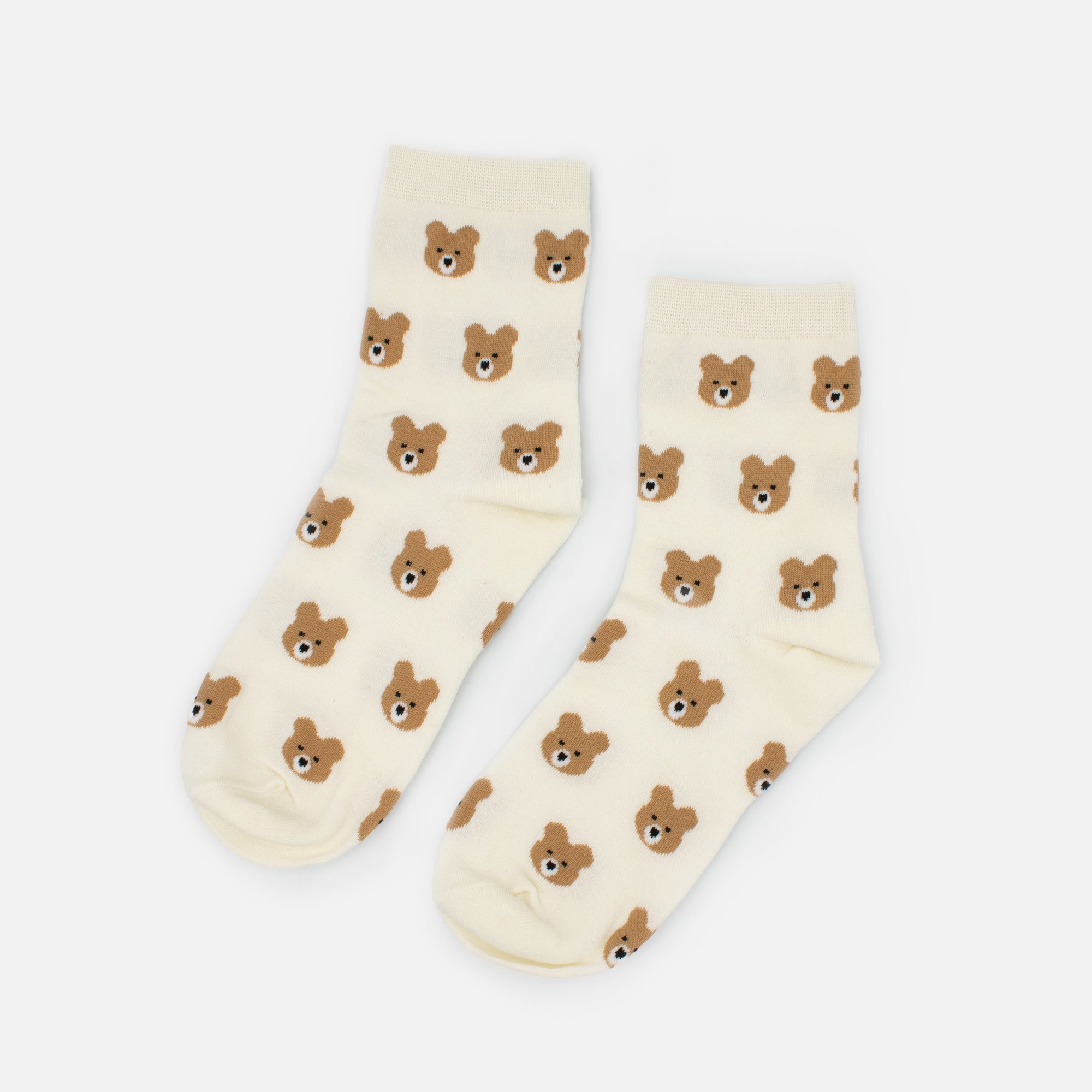 White stockings with bear faces