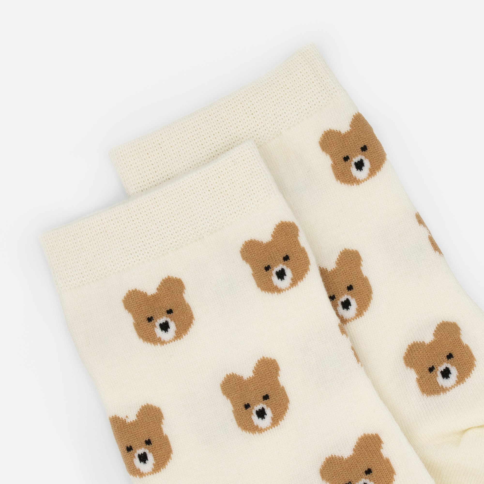 White stockings with bear faces