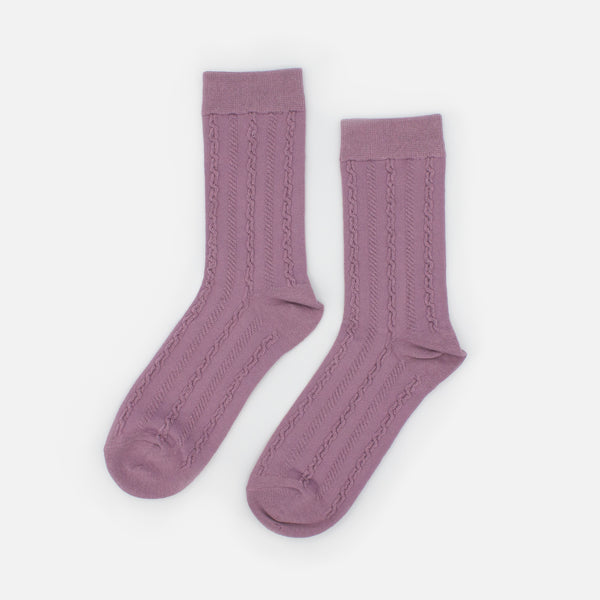 Load image into Gallery viewer, Purple braided stockings
