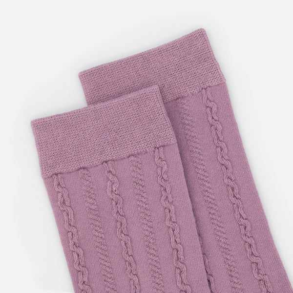 Load image into Gallery viewer, Purple braided stockings
