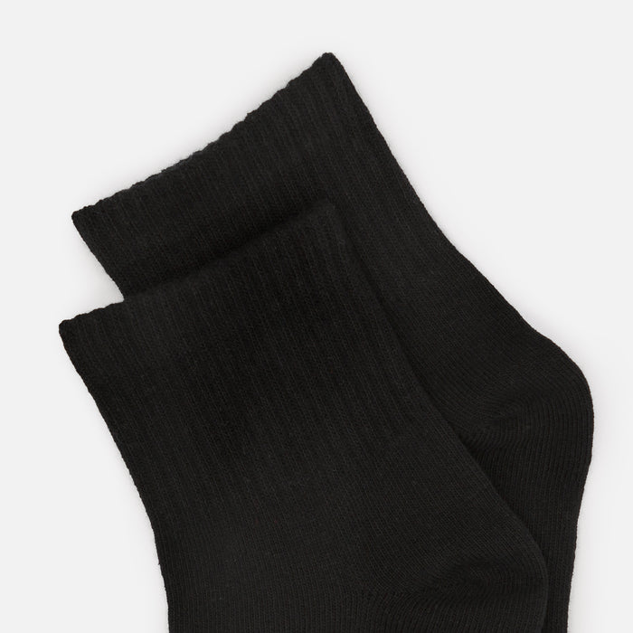 Mid-length black stockings