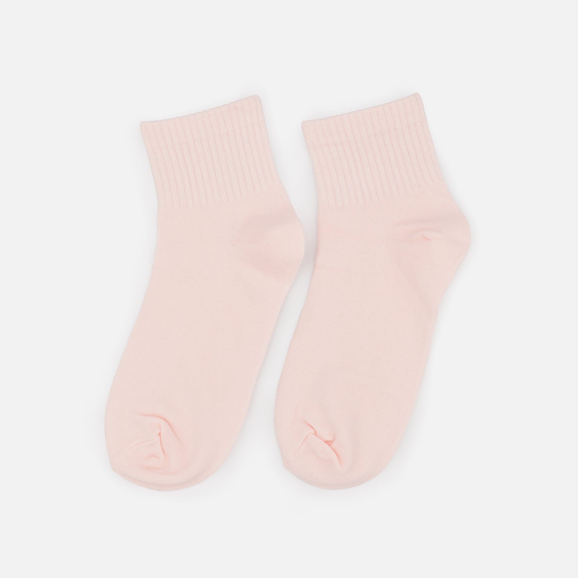 Mid-length pale pink stockings