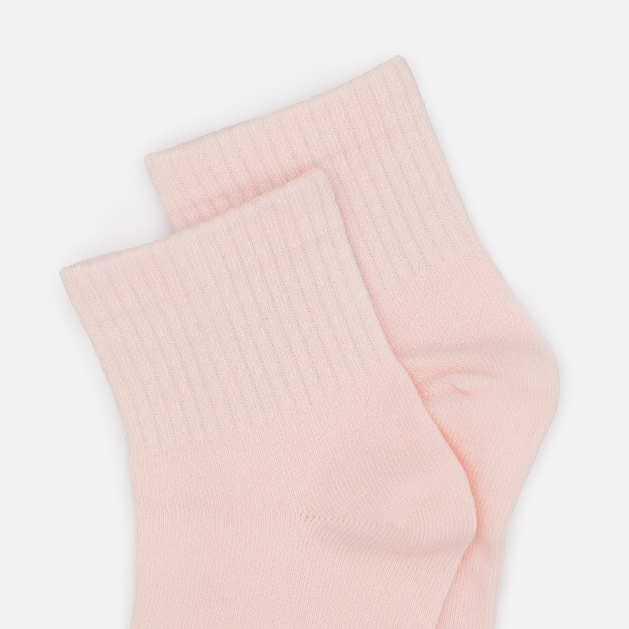 Mid-length pale pink stockings