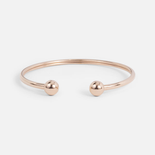 Load image into Gallery viewer, Bracelet ajustable rose doré en acier inoxydable
