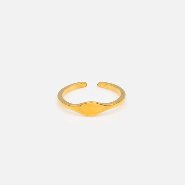 Load image into Gallery viewer, Duo of gold open rings in stainless steel
