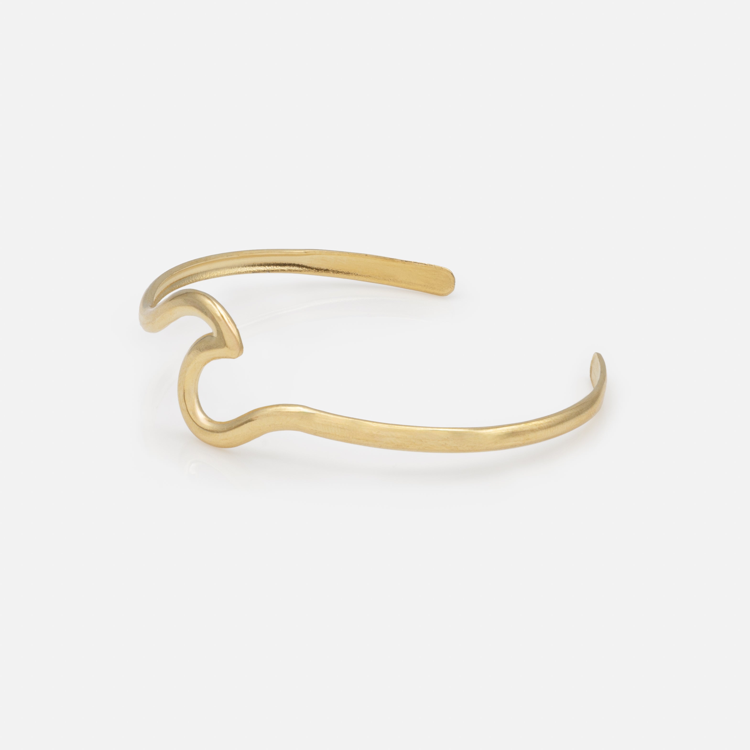 Bracelet doré tsunami en acier inoxydable