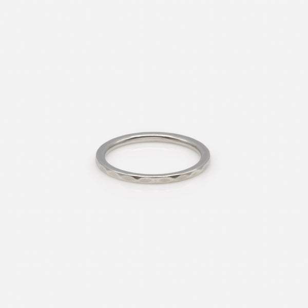 Load image into Gallery viewer, Trio of 3-tone textured stainless steel rings
