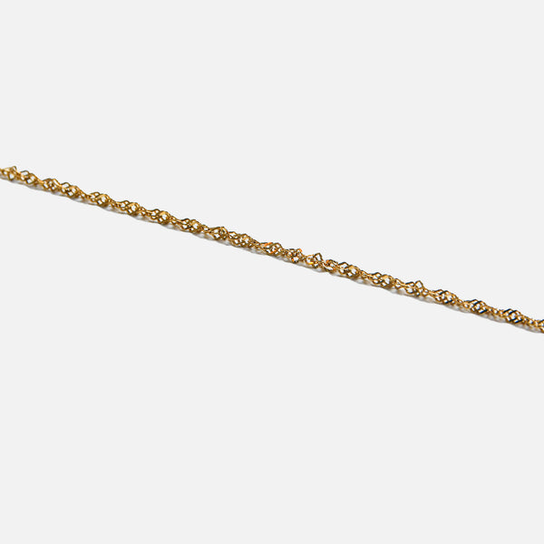 Charger l&#39;image dans la galerie, Mini bracelet dorée maille singapour en acier inoxydable
