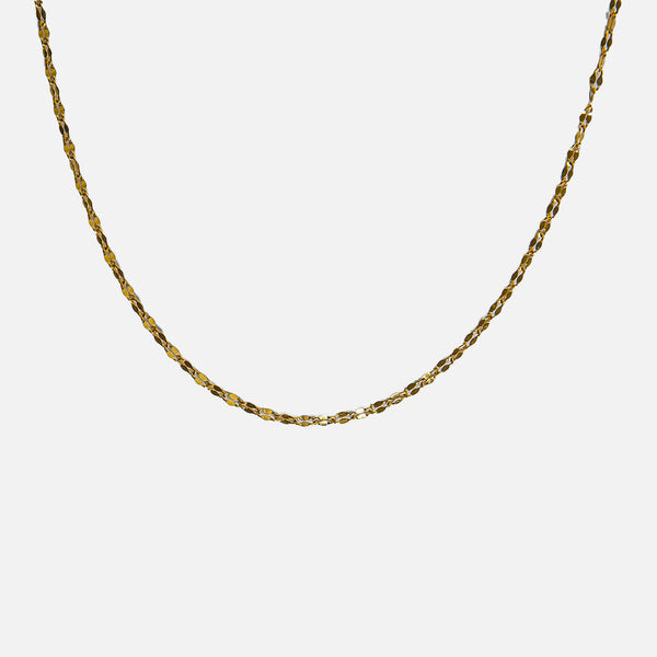 Charger l&#39;image dans la galerie, Mini chaîne dorée maille diamant en acier inoxydable
