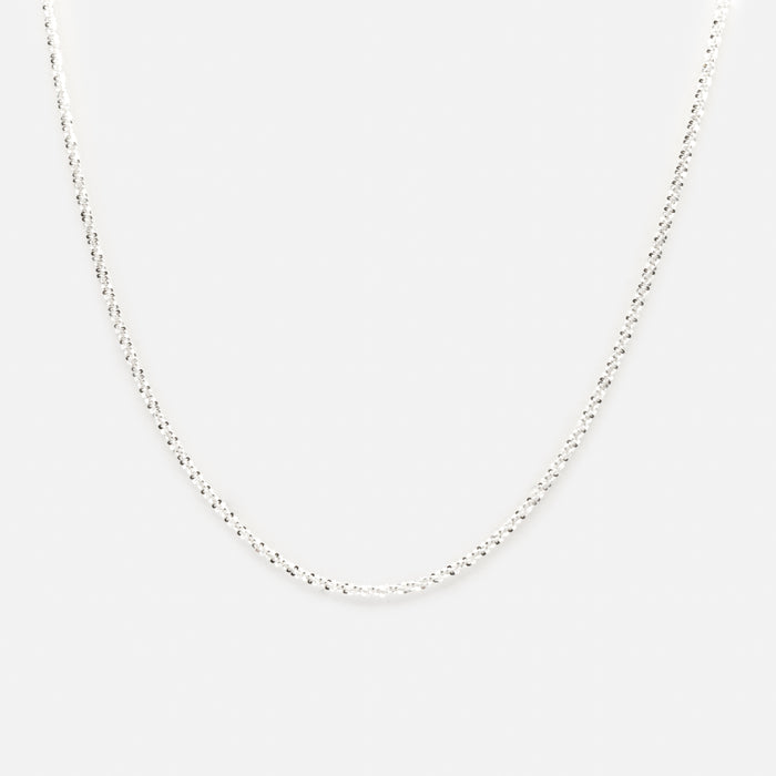Collier chaîne torsadée en argent sterling