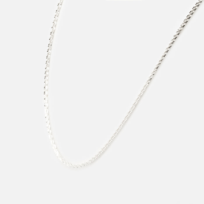 Collier chaîne torsadée en argent sterling