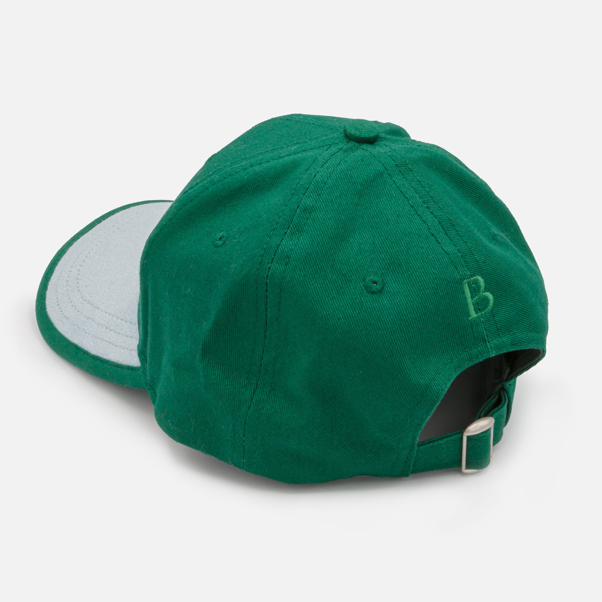 Casquette vert foncé "Soul full of Sunshine" avec palette en denim