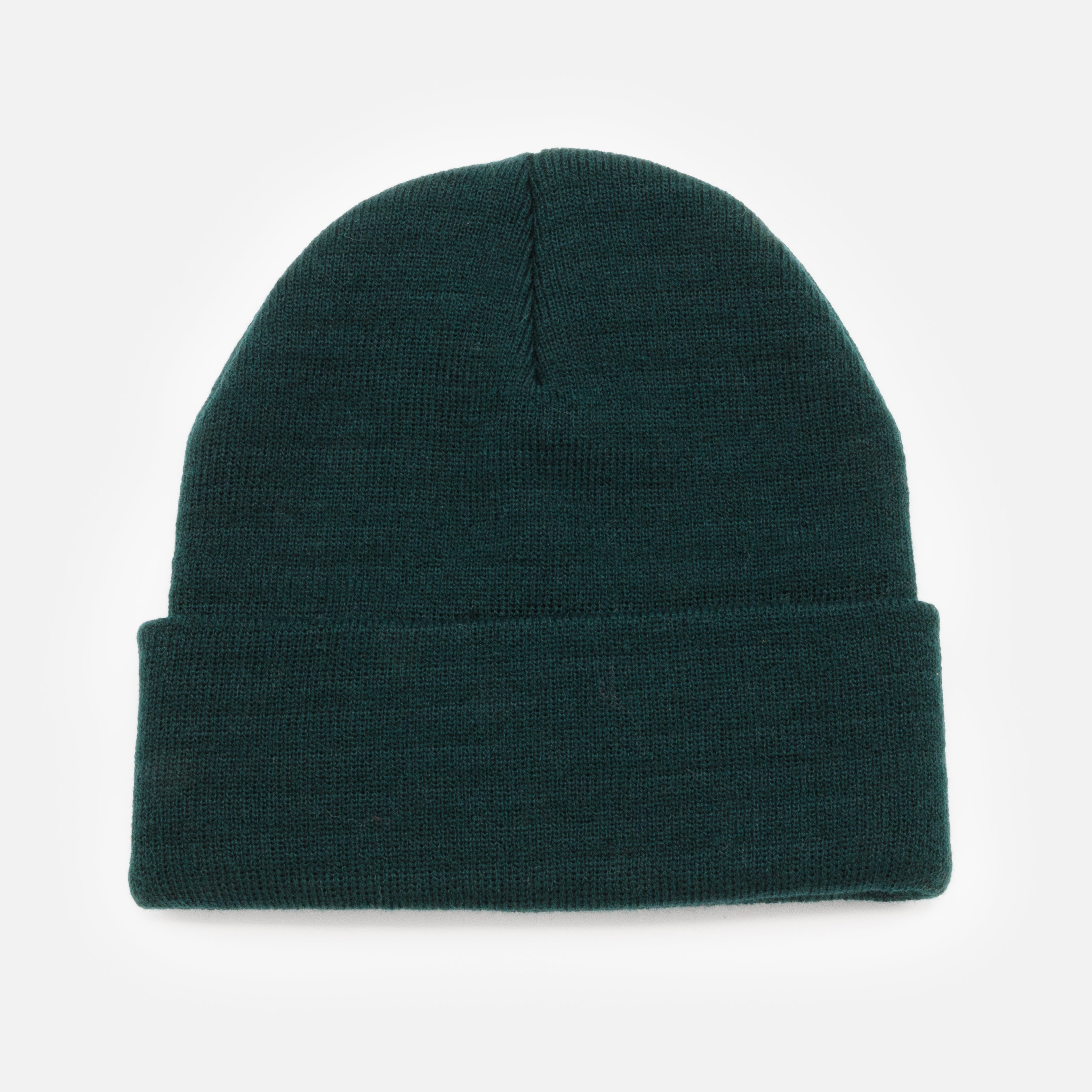 Classic dark green beanie
