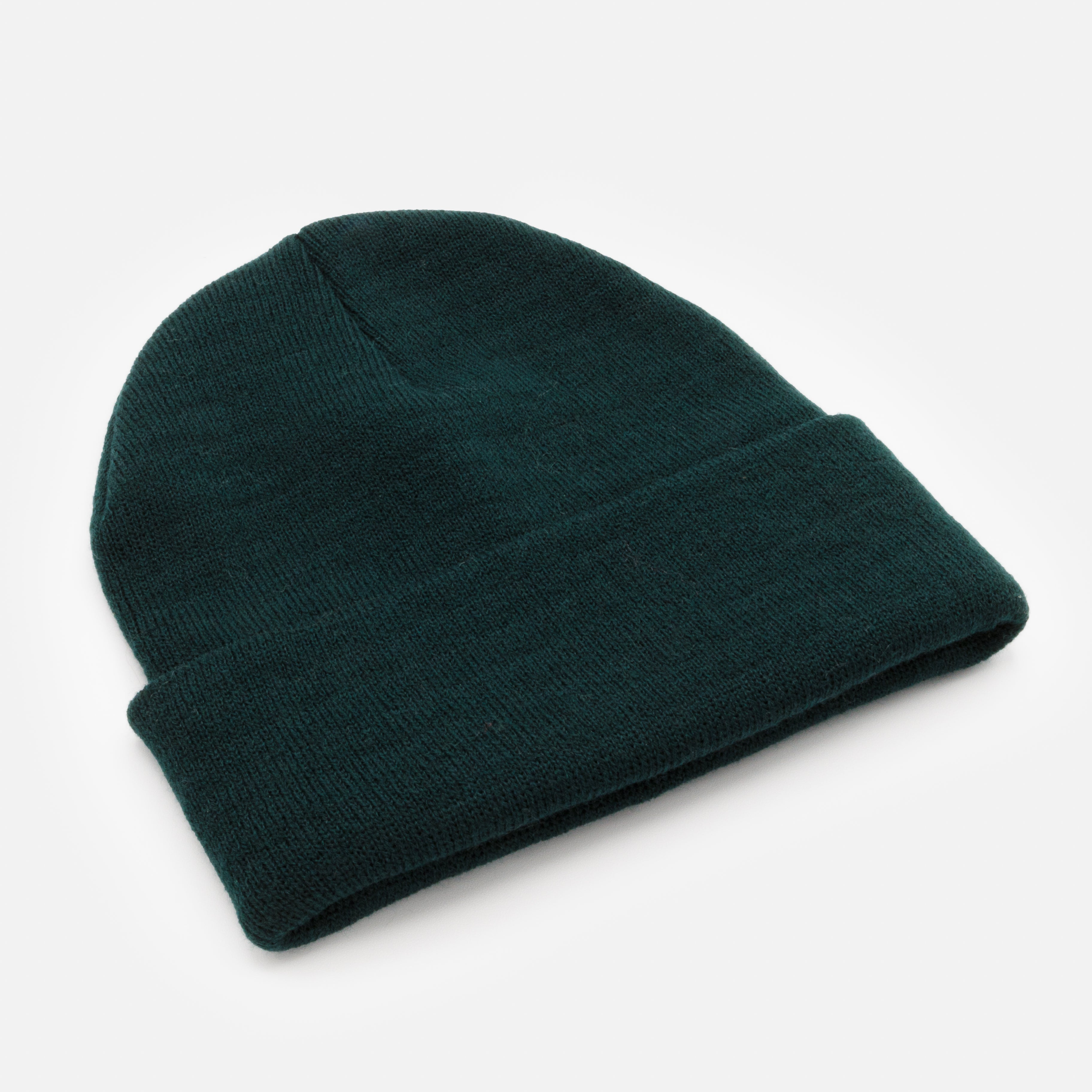 Classic dark green beanie