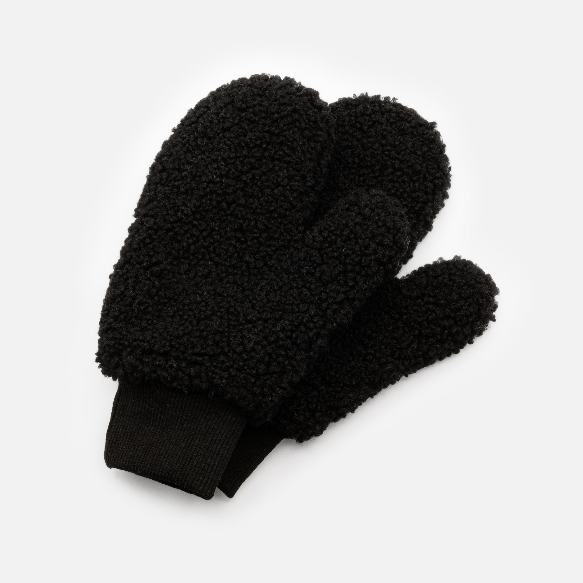 Mitaines noires en sherpa
