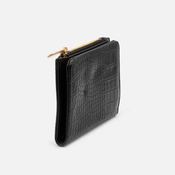 Load image into Gallery viewer, Black crocodile skin pattern wallet
