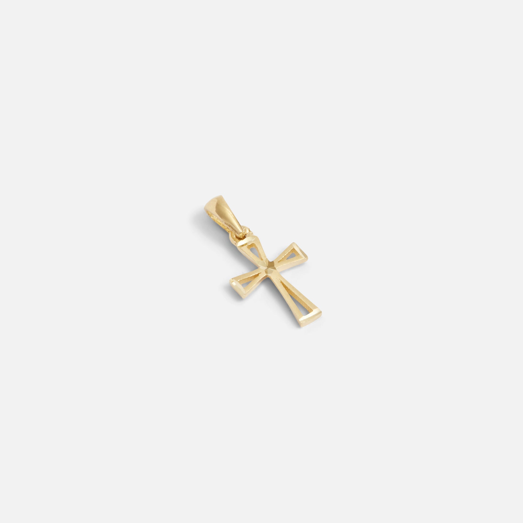 10k yellow gold cross charm – Bizou