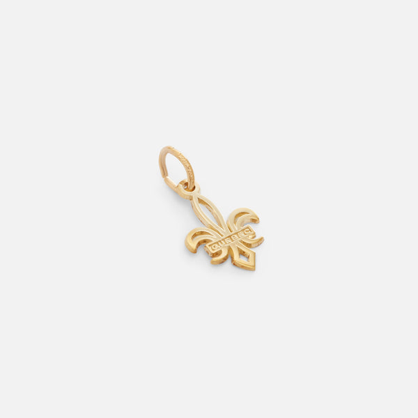Load image into Gallery viewer, 10k yellow gold quebec fleur-de-lys charm
