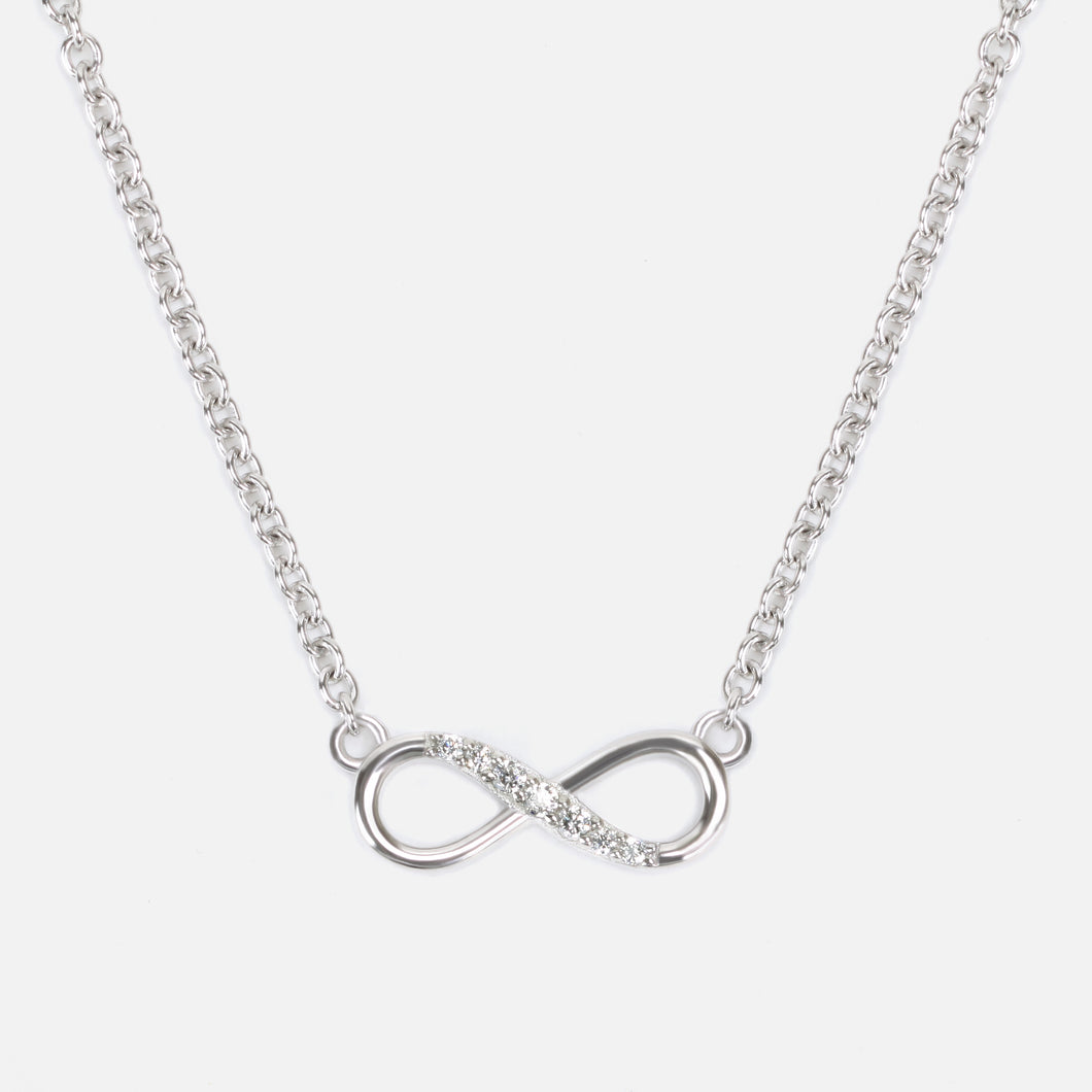Sterling silver infinity pendant