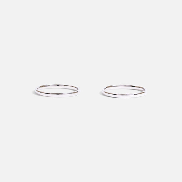 Load image into Gallery viewer, Duo of plain rings in sterling silver
