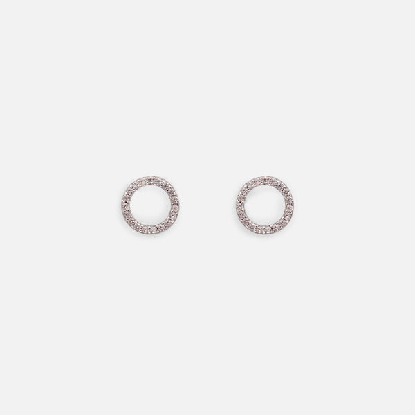 Load image into Gallery viewer, Circle sterling silver earrings

